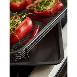 Противень для запекания с решеткой-гриль Roast Masters, 22х30 см, черный