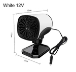 LY-130 / Автомобильный обогреватель лобового стекла салона, 150 Вт, 12V, кабель 1.2 м, от прикуривателя, минипечка (1 шт)