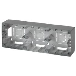 12-6102-12 ЭРА Коробка наклад. монтажа 2 поста, Эра12, графит
