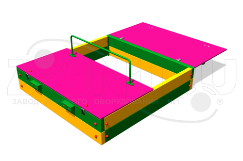 Песочница с откидной крышкой
