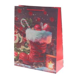 GAEM Пакет подарочный (бумага 210г/м2, блок микс 12шт), L31 W12 H40 см, 4в.