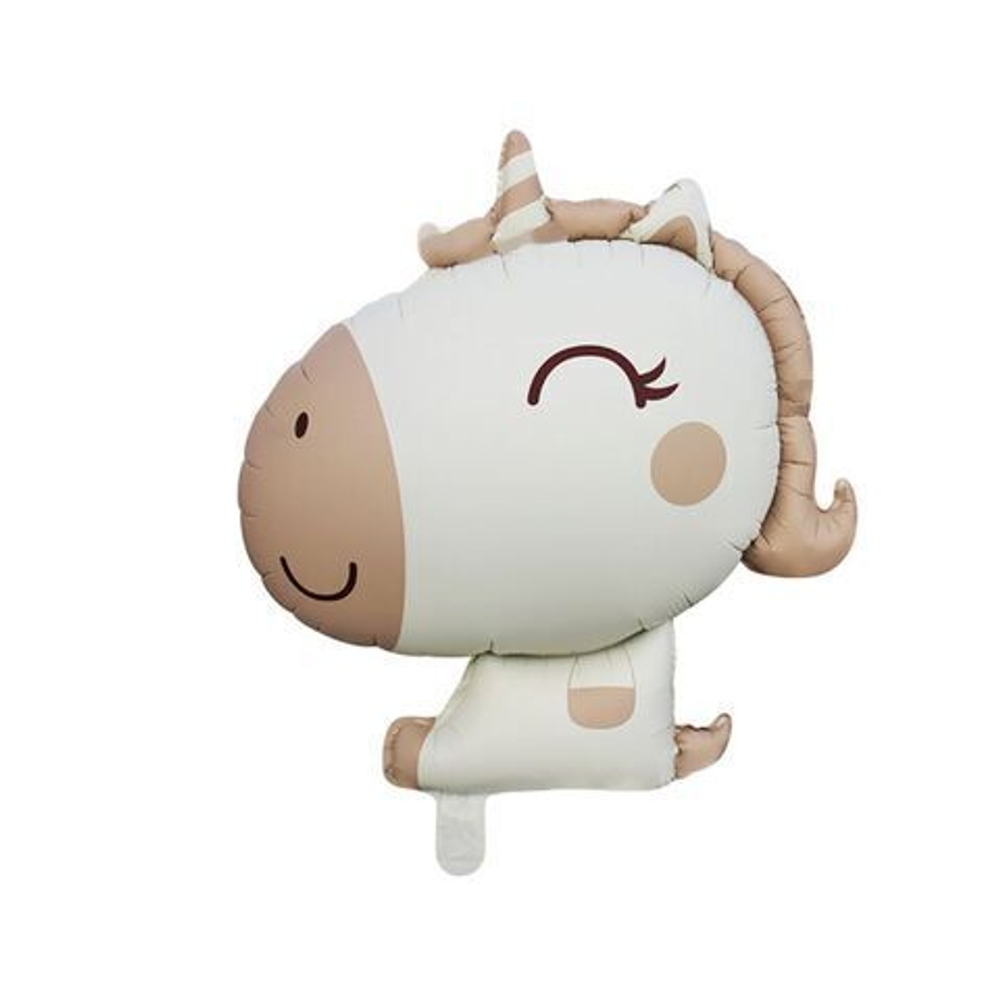 К Фигура, Единорог-малыш, Коричневый, 31"/65*78,5 см