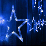 Гирлянда Звезды цвет синий, многорежимная