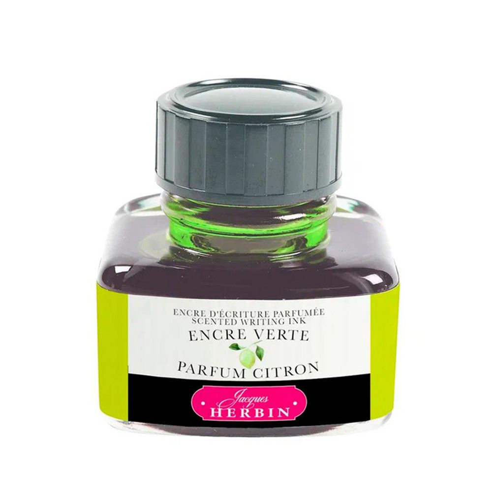 Ароматизированные чернила во флаконе Herbin 30 мл Зеленый Лимон (13736T)