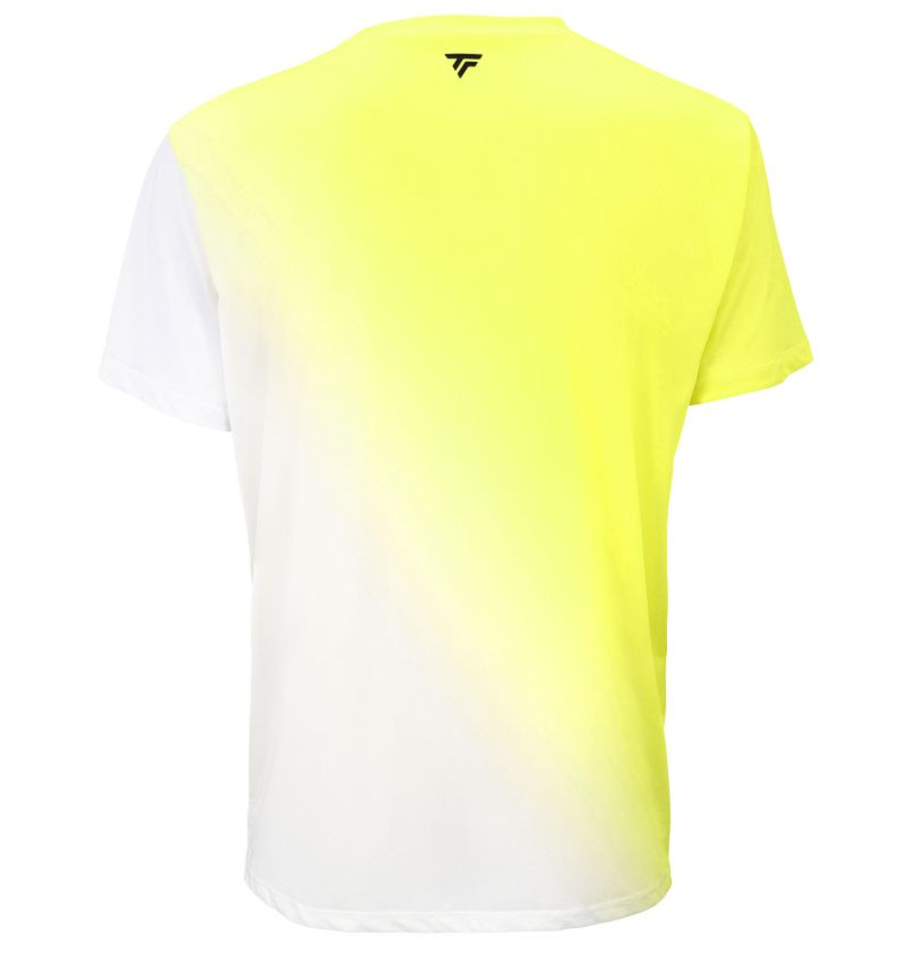 Мужская теннисная футболка Tecnifibre X-Loop Fire - white/yellow