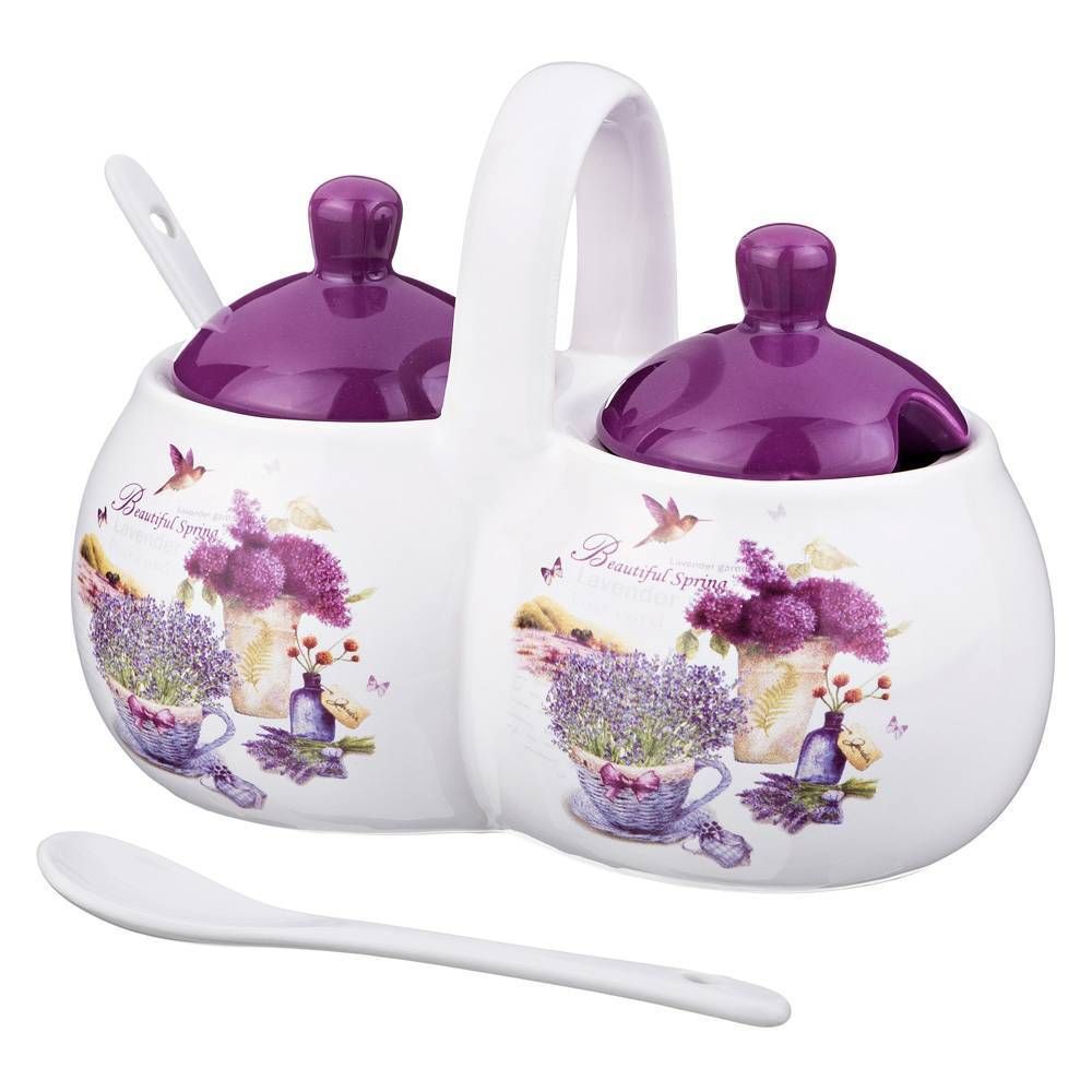 БАНКА 2 СЕКЦИИ AGNESS "ЛАВАНДОВАЯ ВЕСНА" 17*10*13 СМ / 2х320 МЛ (КОР=24ШТ.)