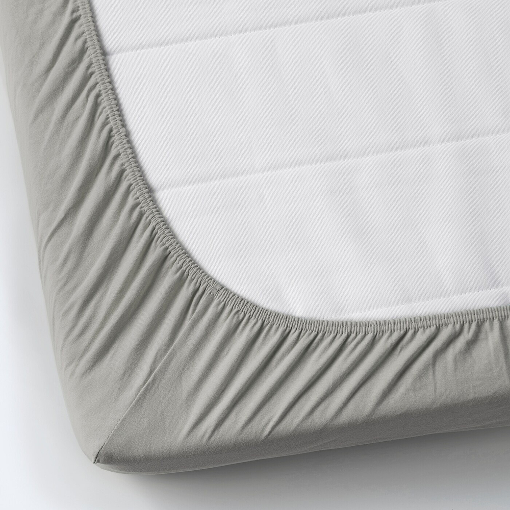 IKEA VÅRVIAL  (ИКЕА ВÅРВИАЛ)  -  Простыня для шезлонга на резинке, светло-серая, 80x200 см