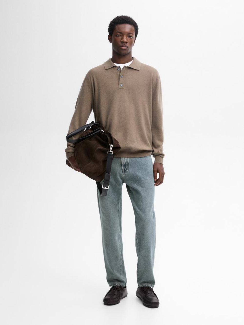 Massimo Dutti Поло из смесовой шерсти, норка