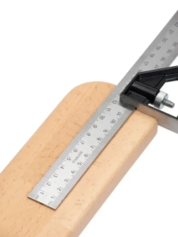 Угольник строительный 30см с уровнем. 45, 90 градусов ZENDUB