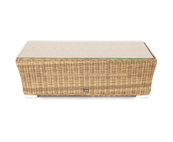 "Капучино" журнальный столик из искусственного ротанга, цвет соломенный