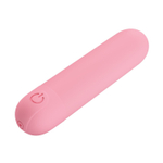 Нежно-розовая перезаряжаемая вибропуля Stefan - 8 см. (Цвет: нежно-розовый)