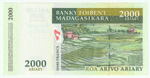 Madagascar, 2 000 Ariary / 10 000 Francs - Madagascar Action Plan, 2007, UNC