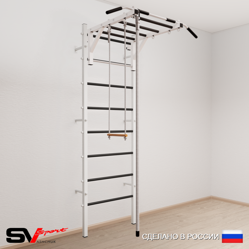Шведская стенка Sv Sport 535 (Турник рукоход/Канат/Трапеция)