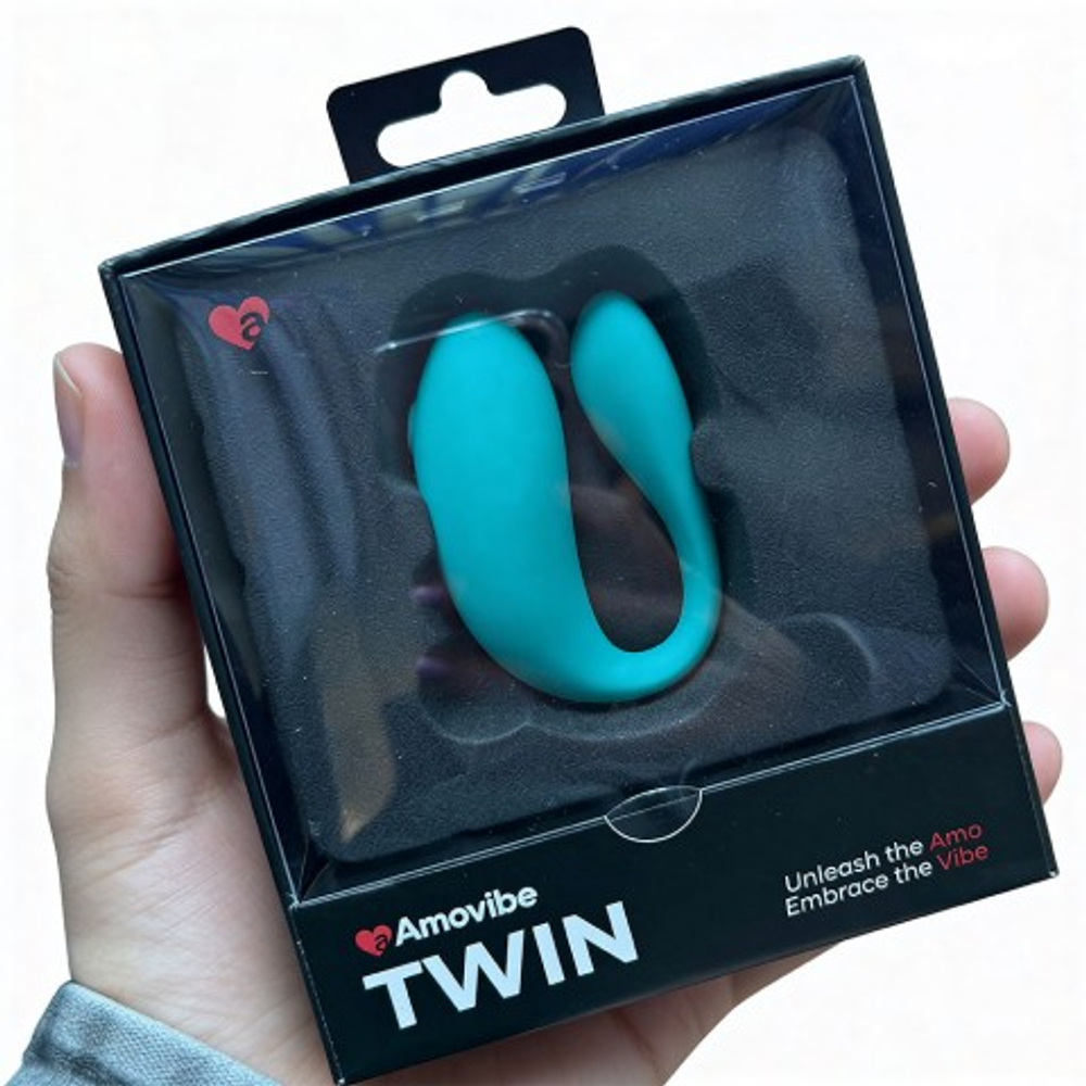 Вибратор для пар TWIN Tiffany с управлением через приложение от Amovibe