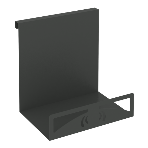 Навесной лоток для бумаг вертикальный широкий MAN-23.T-30 Металл Антрацит 230*190*250