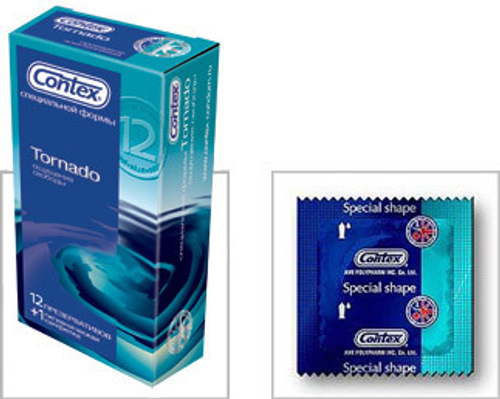 Презервативы CONTEX Tornado, 12 шт.