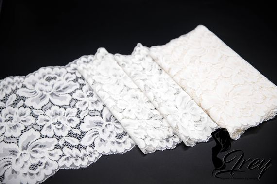 03-133 ОПТ Кружево эластичное 22,5 см, айвори 004