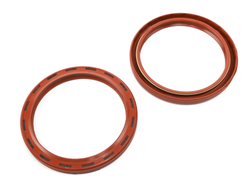 Сальник 130х160х14х16 а/м МАЗ,КРАЗ ступицы заднего колеса (красный с пружиной/NBR) Резинотехника г. Балаково ( ОЕ 500-3104038Р к.(NBR) )