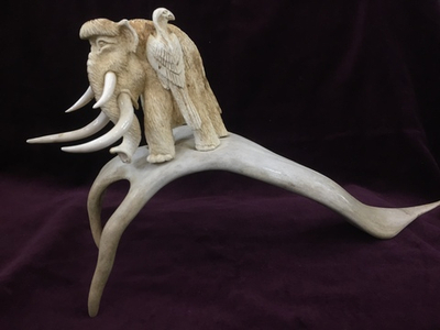 10 000 000 лет до н.э., скульптурная композиция из кости