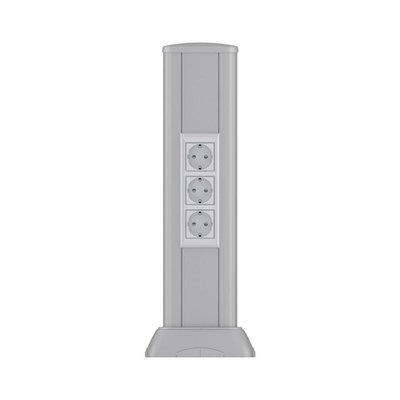 Алюминиевая колонна 0.5 м, цвет темно-серебристый металлик