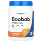 Nutricost, Порошок из плодов баобаба, апельсин, 454 г (1 фунт)