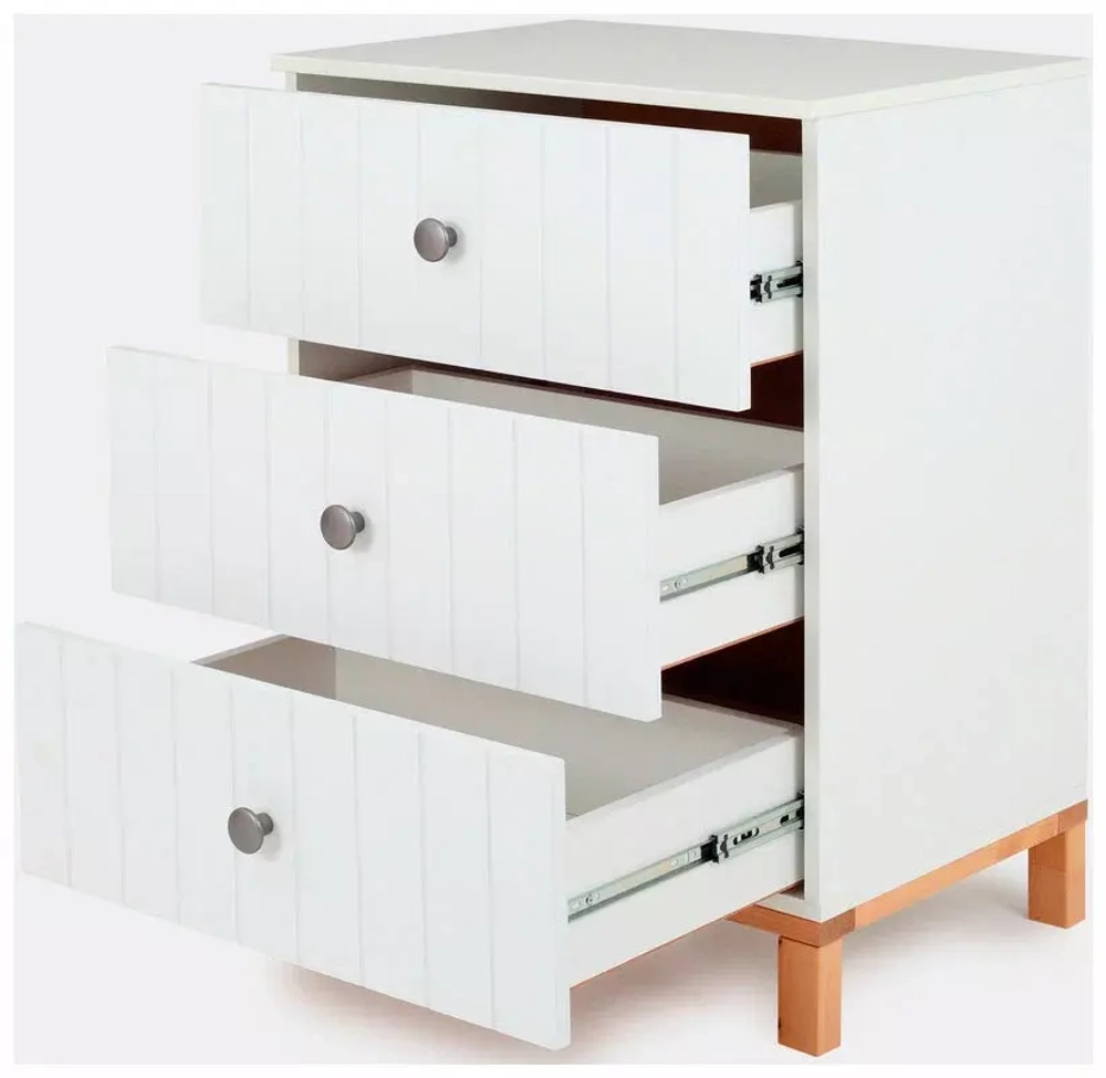 Комод RANT "BAMBOO" 64см 3 ящ. (арт.111) Cloud White Коллекция White