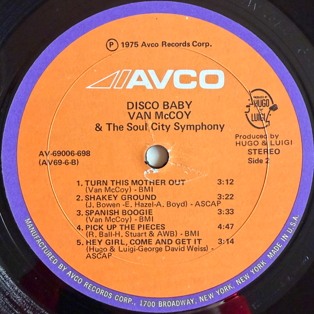 Van McCoy & The Soul City Symphony ‎– Disco Baby (США 1975г.) Т