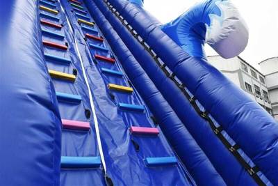 Надувная водная горка с бассейном «Большой спуск», 20*16,5*10 м