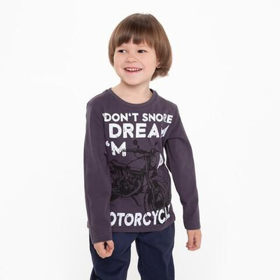 Лонгслив для мальчиков А.15-49-5. т.серый, р.110 9358154 (Luneva)