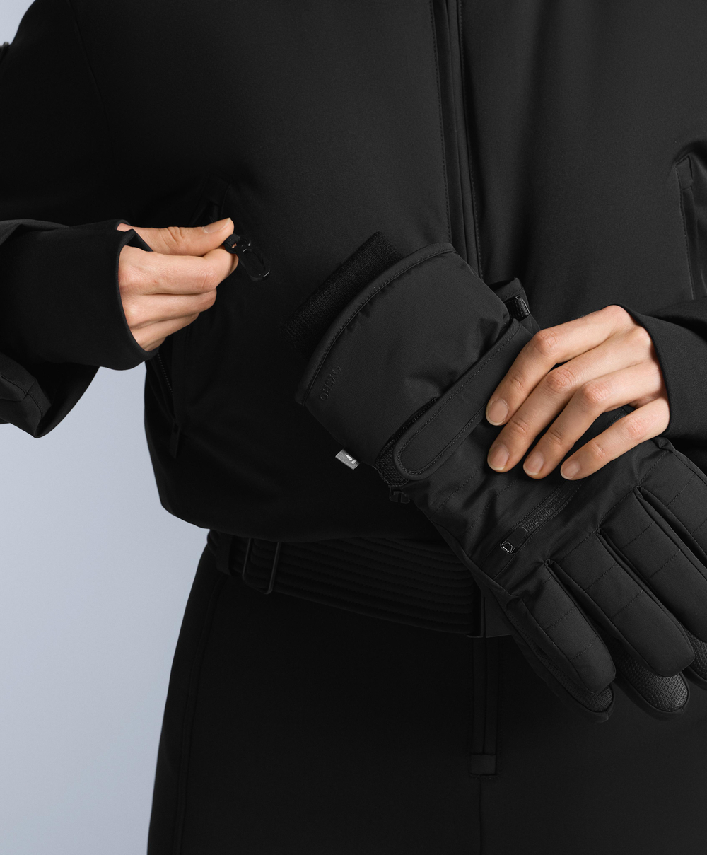 Oysho Водостойкий утепленный лыжный комбинезон с пухом MINARDI PIUME SKI, черный