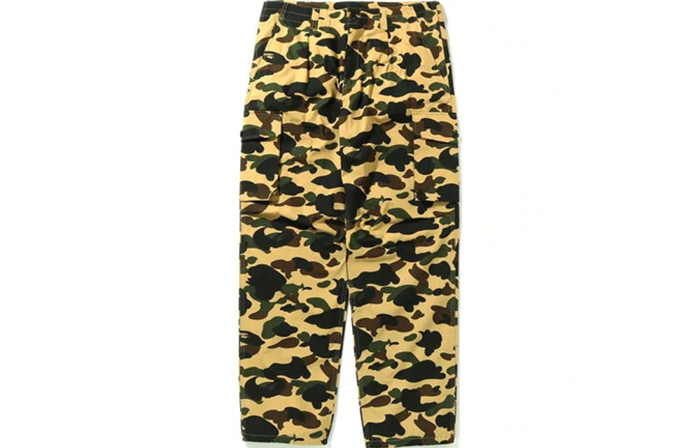 Штаны A BATHING APE 1ST Camo Wide Fit 6 Pocket Pants, 1H80-152-017