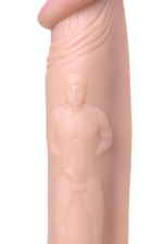 Вибратор RealStick Nude реалистичный, PVC, телесный, 7 режимов вибрации, 19,5 см