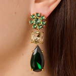 Серьги Dyrberg Kern MISIA SG EMERALD GREEN / GOLDEN 470095