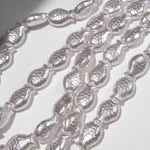 Хрустальный жемчуг в форме рыбок, розовый, 14*10мм