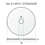 Круг отрезной по нержавейке 125х1.0х22,23 ( 25 шт ) Long Life Луга Абразив