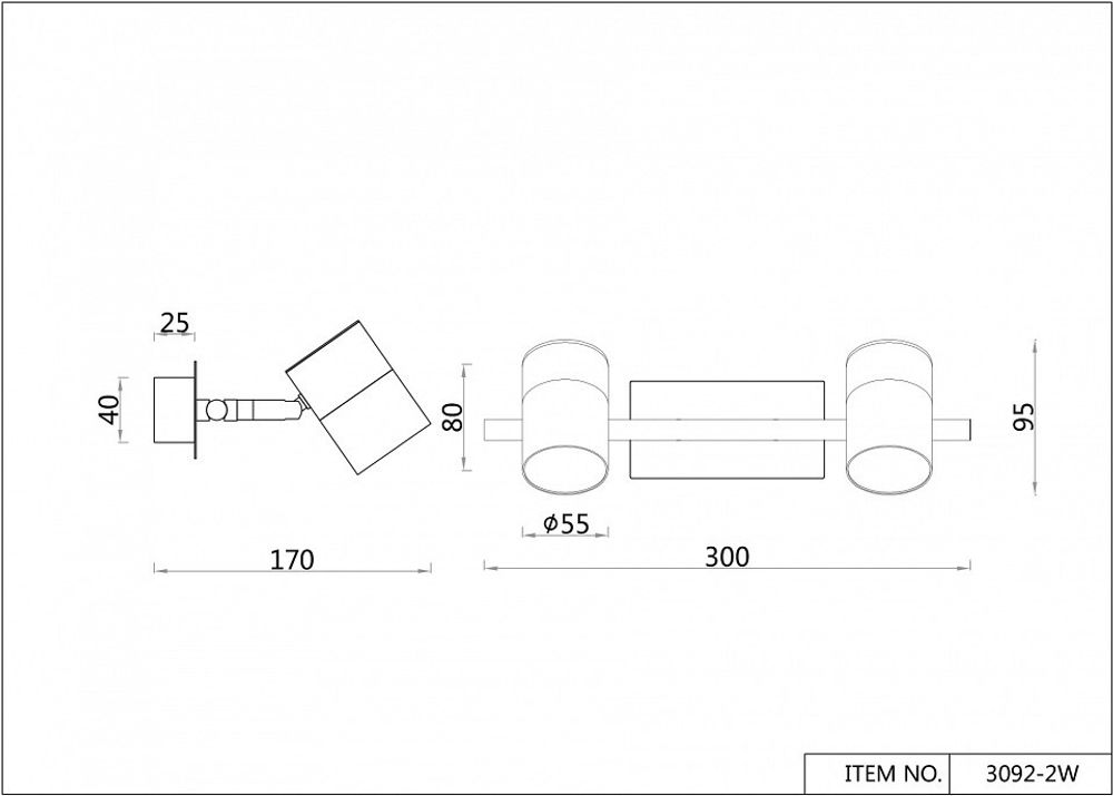 Бра F-promo Chart 3092-2W