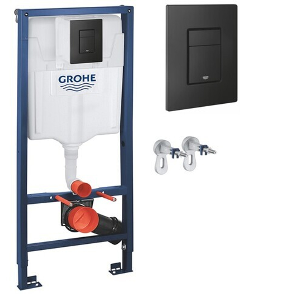 Инсталляция для под. унитаза (кн. ЧЕРНАЯ) ГРОЕ Solido