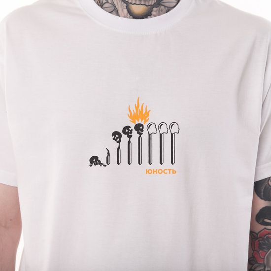 Футболка ЮНОСТЬ™ «Спички» (Белый)