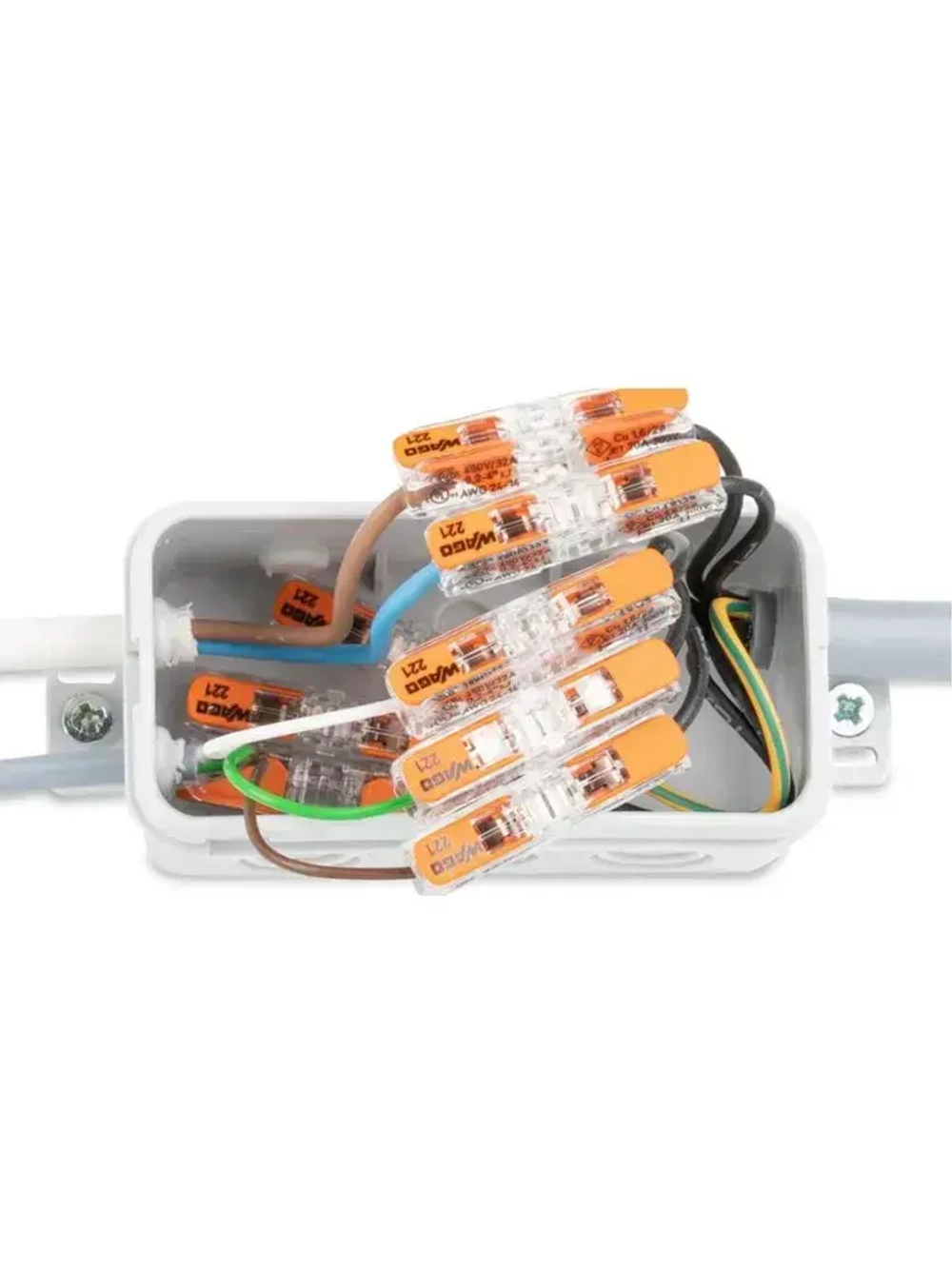 Клемма WAGO 221-2411 compact для одножильных и многожильных проводников 6 шт.