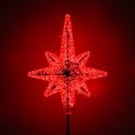 Макушка - звезда на елку «Роза ветров» из стеклонити