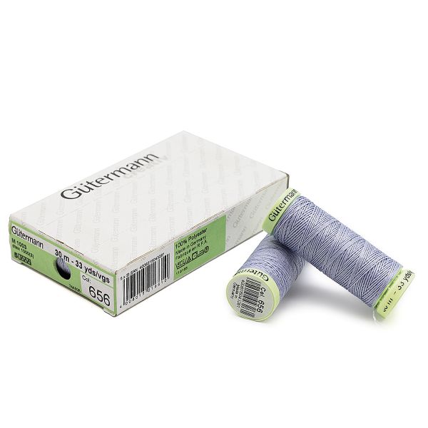 Нитки отделочные Gutermann Top Stitch 30 (30 метров), 5 кат. | 656 пыльно-лиловый