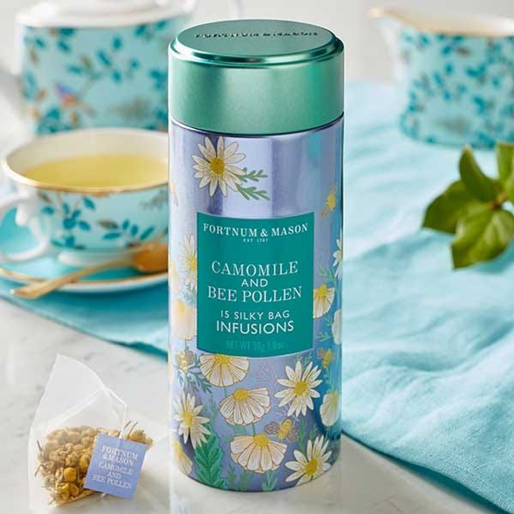 Чай с ромашкой и пчелиной пыльцой Fortnum&Mason Camomile & Bee Pollen Infusion Tin, 3 шт по 15 пакетиков
