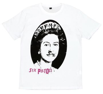 Футболка Sex Pistols God Save the Queen белая (779)