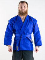 Куртка для самбо BoyBo синяя, BSJ120