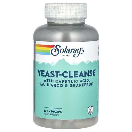Solaray, Yeast-Cleanse, 180 растительных капсул