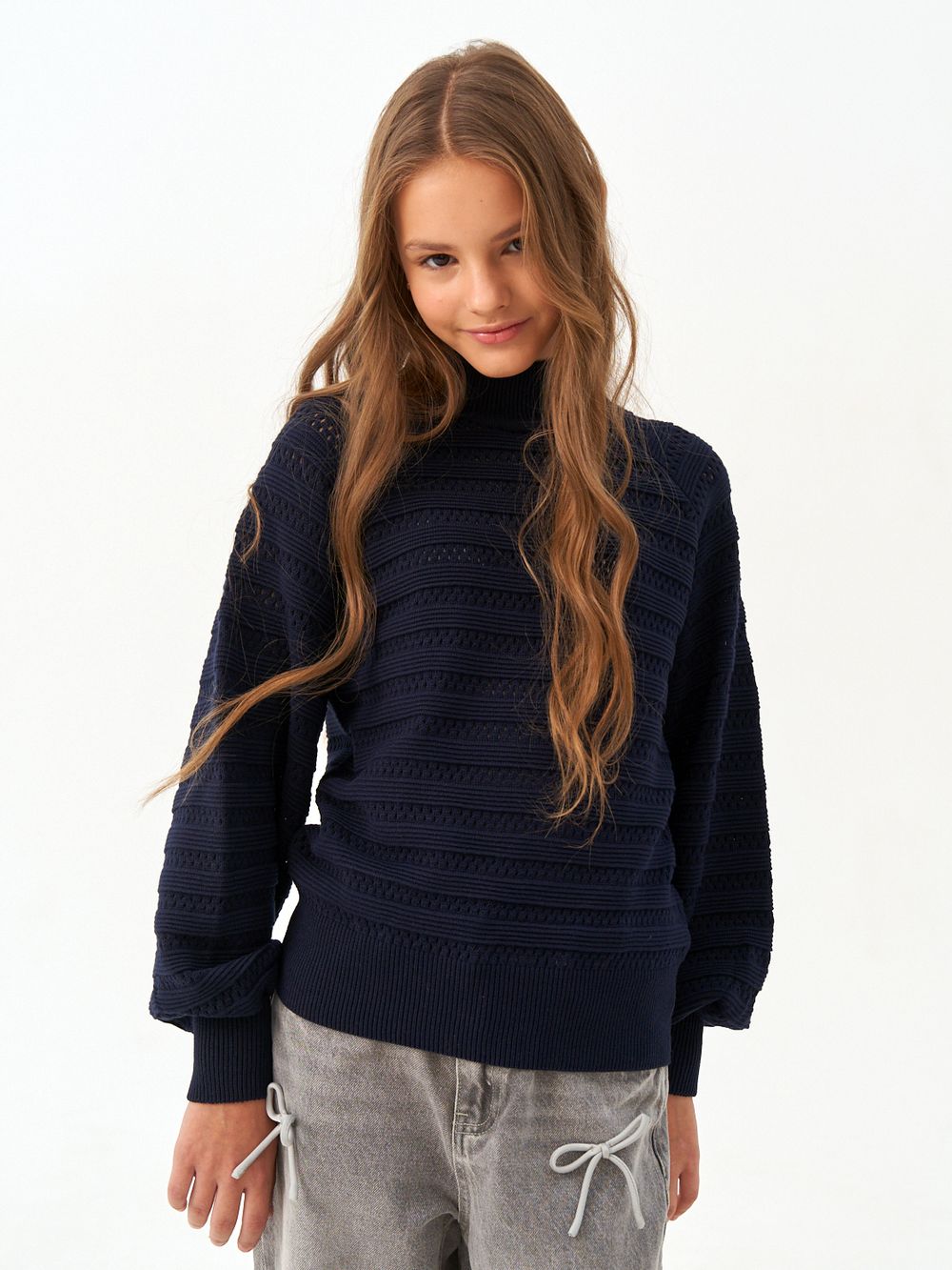 Джемпер для девочки AT1215 синий