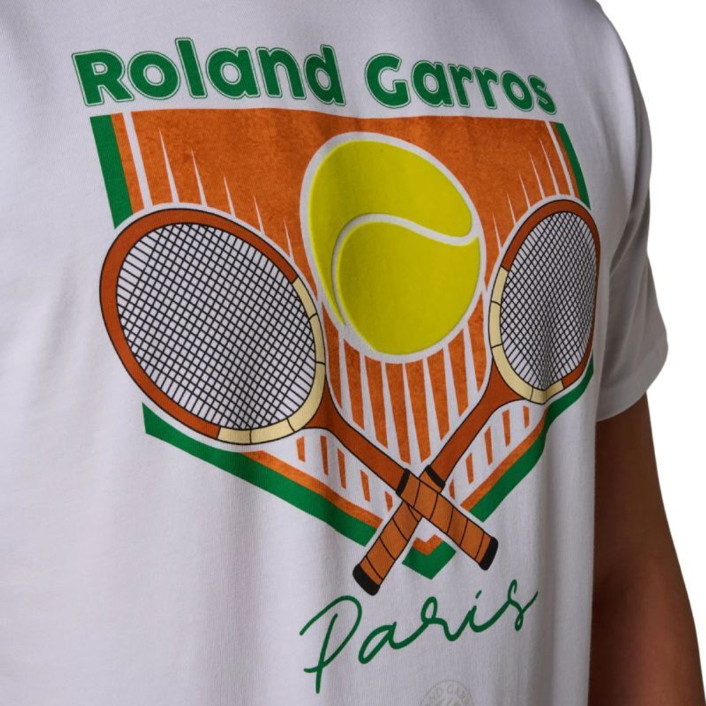 Мужская теннисная футболка Roland Garros Sullivan T-Shirt - белый