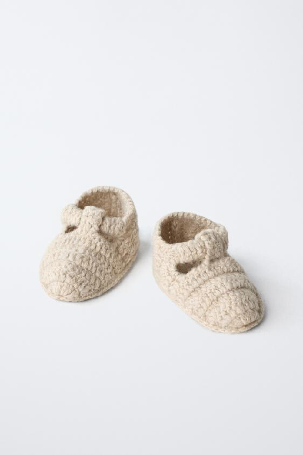 ZARA ПИНЕТКИ-БОСОНОЖКИ, ЭКРЮ