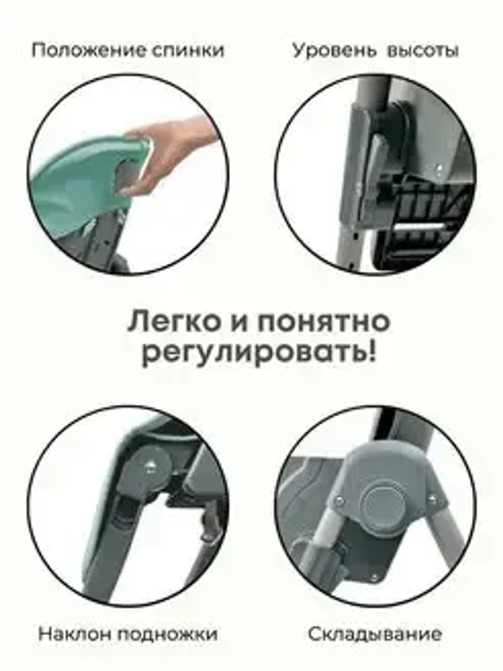 Стульчик для кормления Bubago Amelia цвет Зеленый/Green арт BG 103-3