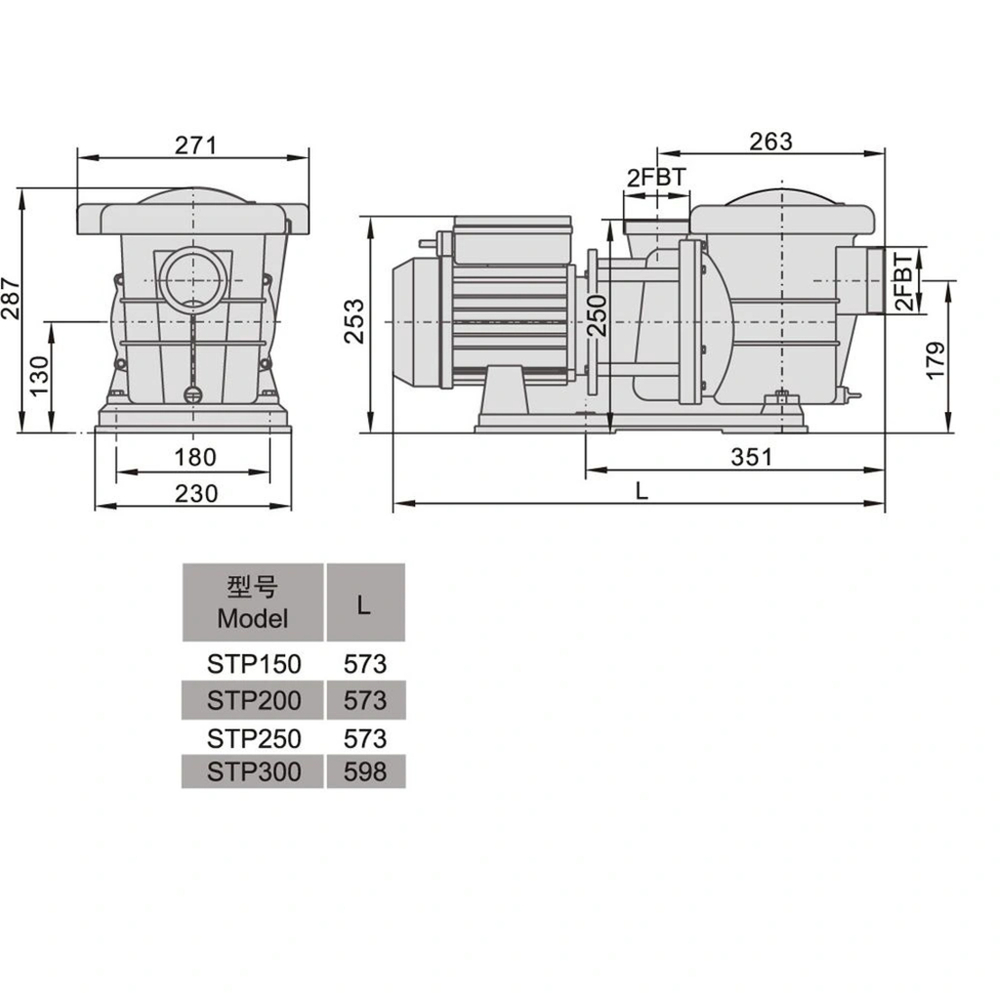 Насос для бассейна Aquaviva LX STP200M (220В, 24 м3/ч, 2HP)